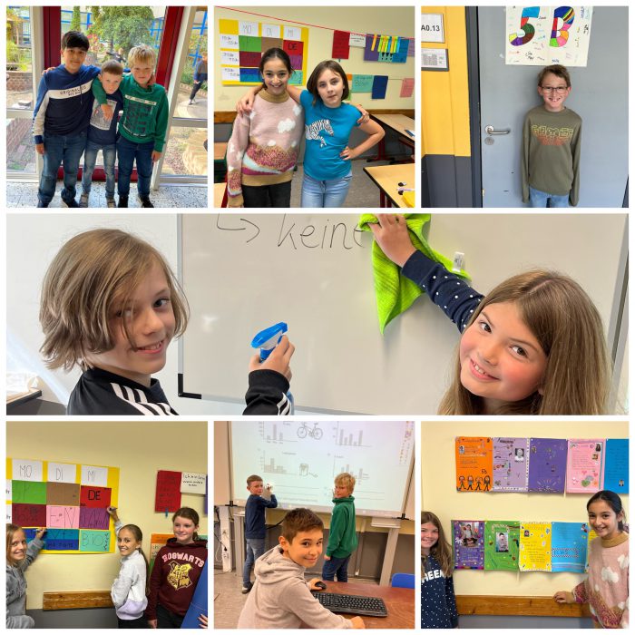 Collage der Klasse 5b